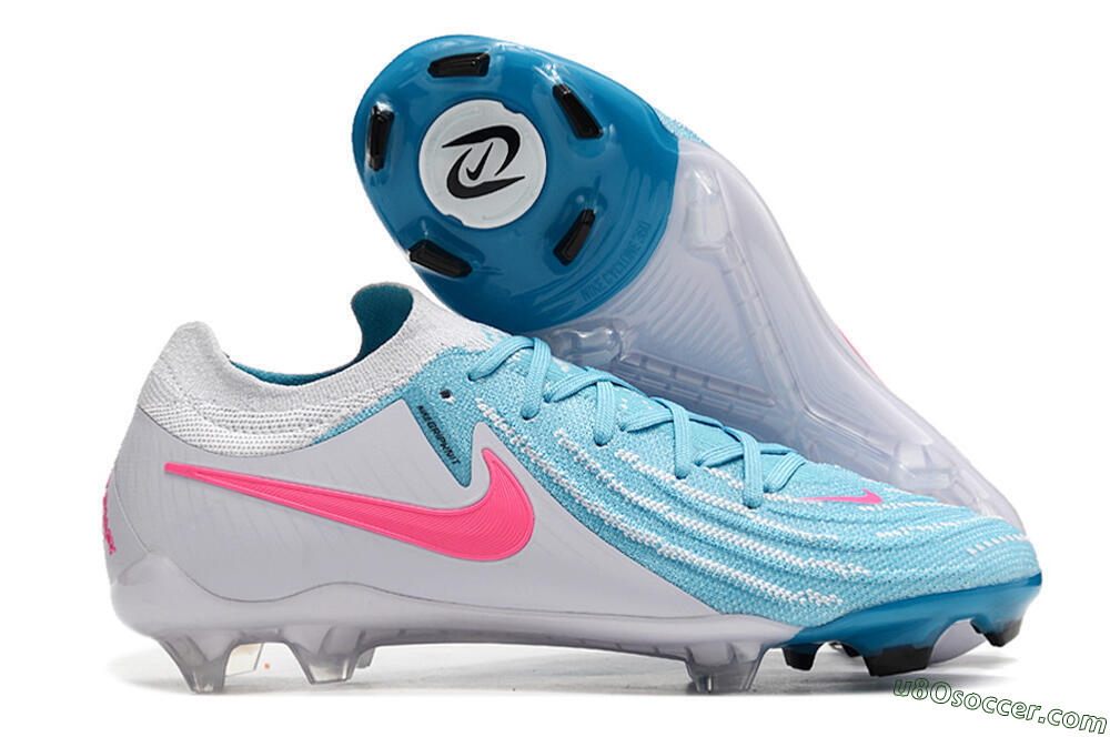 Nike Phantom Luna Elite NU FG Firm Ground Soccer Cleats - Blue/White/Pink 1