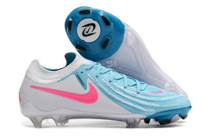 Nike Phantom Luna Elite NU FG Firm Ground Soccer Cleats - Blue/White/Pink