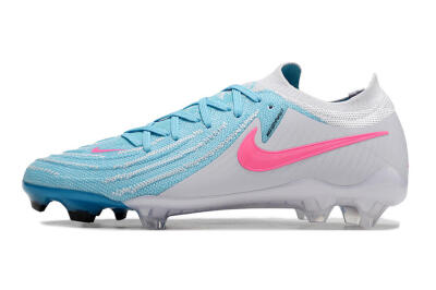 Nike Phantom Luna Elite NU FG Firm Ground Soccer Cleats - Blue/White/Pink