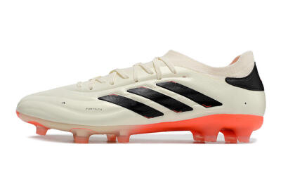 Adidas Copa Pure 2+ FG Firm Ground Soccer Cleats - Beige/Black/Red