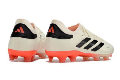 Adidas Copa Pure 2+ FG Firm Ground Soccer Cleats - Beige/Black/Red