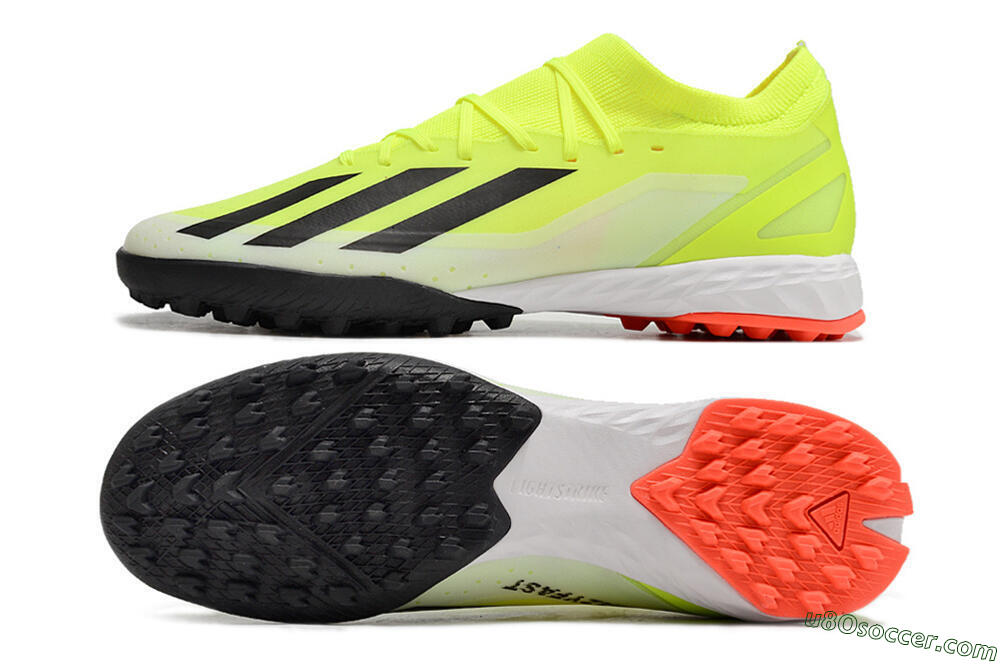 Adidas X Crazyfast.3 TF Artificial Turf Soccer Shoes - Yellow/Black/Red 0