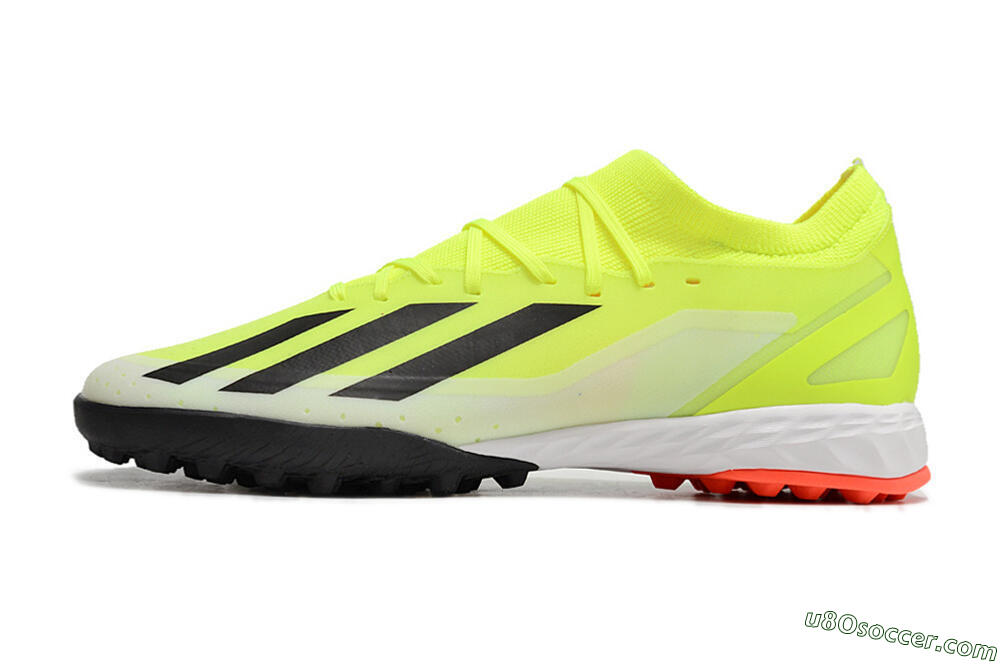 Adidas X Crazyfast.3 TF Artificial Turf Soccer Shoes - Yellow/Black/Red 2