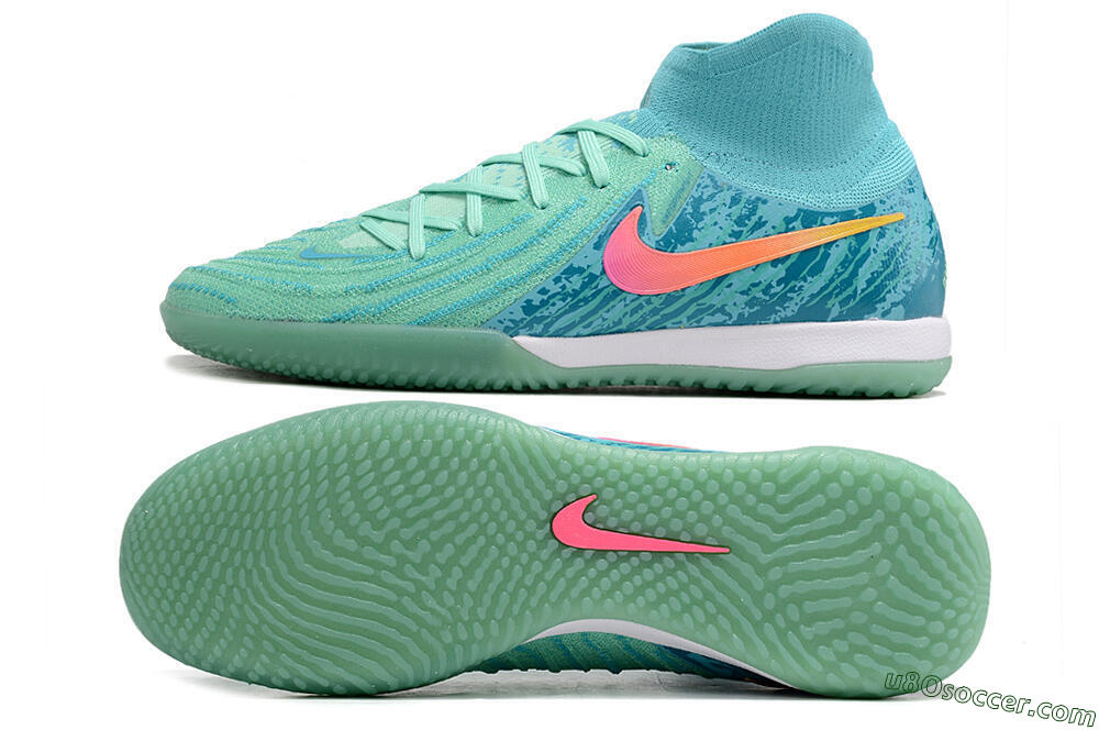 Nike Phantom Luna Elite NU IC Indoor & Futsal Soccer Shoes - Jade/Pink/Orange 0