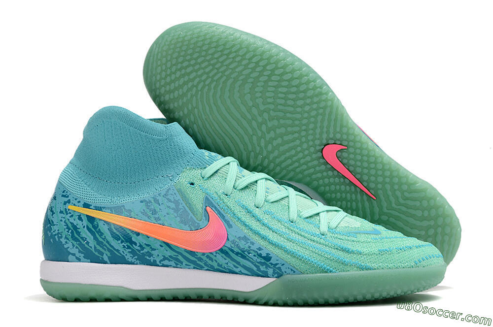 Nike Phantom Luna Elite NU IC Indoor & Futsal Soccer Shoes - Jade/Pink/Orange 1