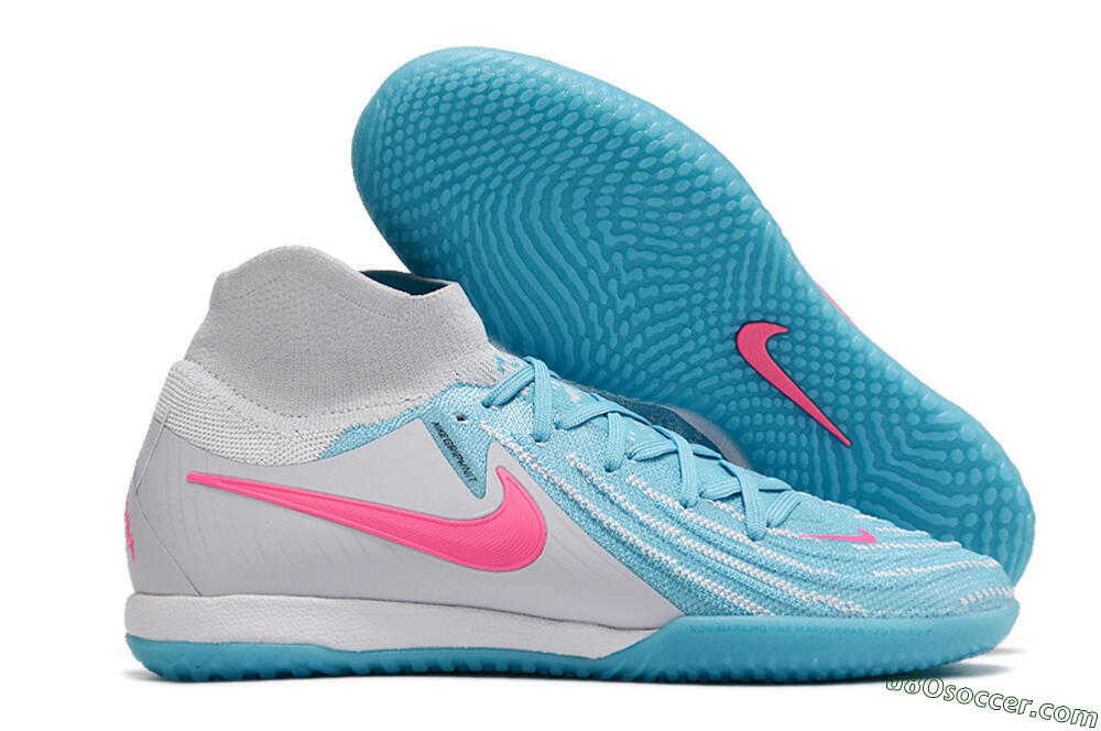 Nike Phantom Luna Elite NU IC Indoor & Futsal Soccer Shoes - Blue/White/Pink 1