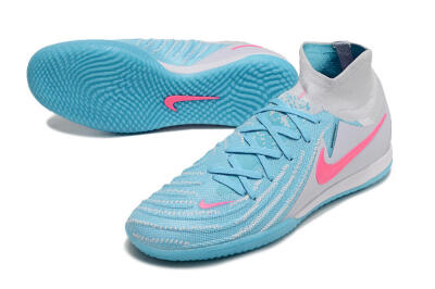 Nike Phantom Luna Elite NU IC Indoor & Futsal Soccer Shoes - Blue/White/Pink