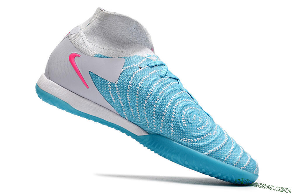 Nike Phantom Luna Elite NU IC Indoor & Futsal Soccer Shoes - Blue/White/Pink 4
