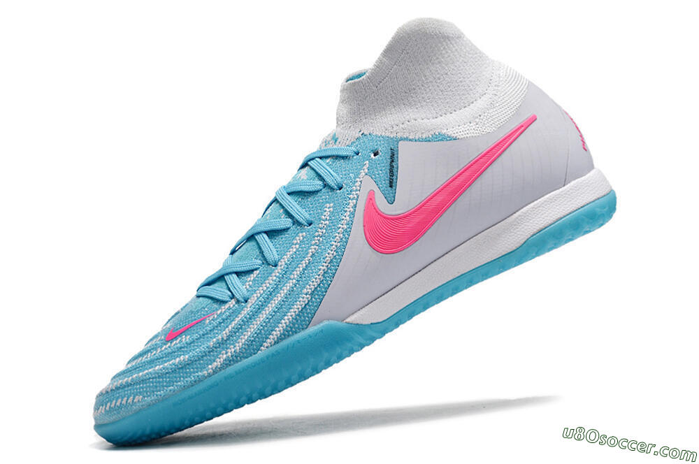 Nike Phantom Luna Elite NU IC Indoor & Futsal Soccer Shoes - Blue/White/Pink 5