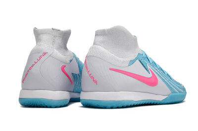 Nike Phantom Luna Elite NU IC Indoor & Futsal Soccer Shoes - Blue/White/Pink