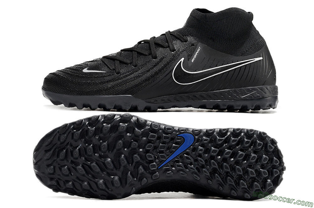 Nike Phantom Luna Elite NU TF Artificial Turf Soccer Shoes - Black/White/Blue 0