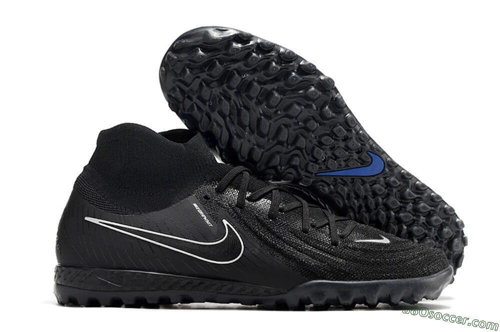 Nike Phantom Luna Elite NU TF Artificial Turf Soccer Shoes - Black/White/Blue 1