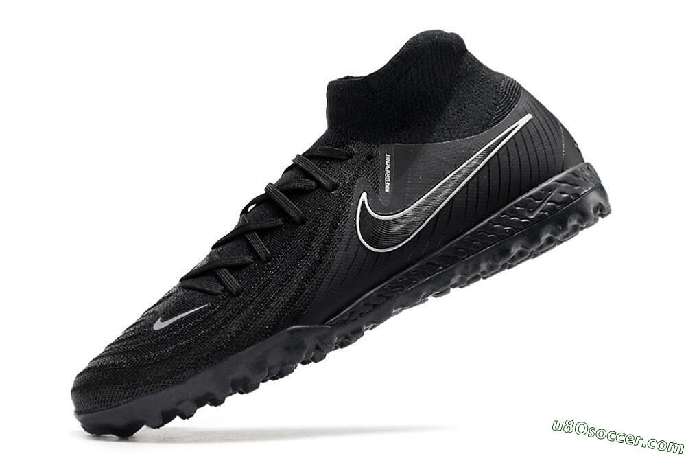 Nike Phantom Luna Elite NU TF Artificial Turf Soccer Shoes - Black/White/Blue 5