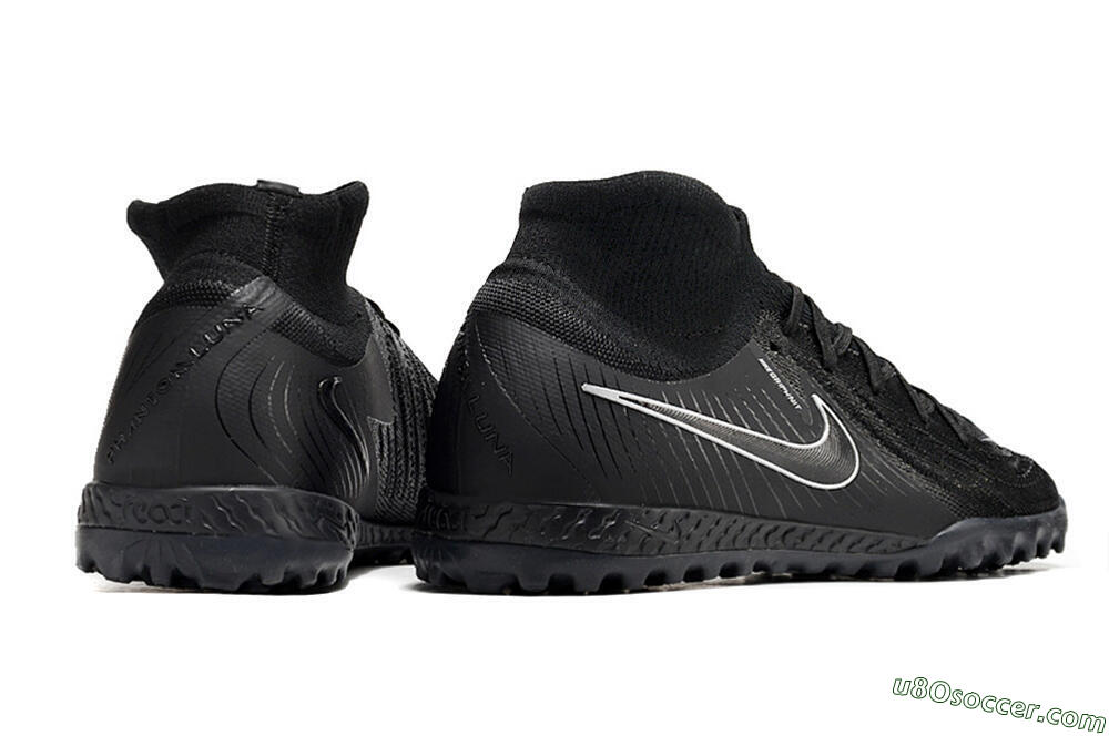 Nike Phantom Luna Elite NU TF Artificial Turf Soccer Shoes - Black/White/Blue 6