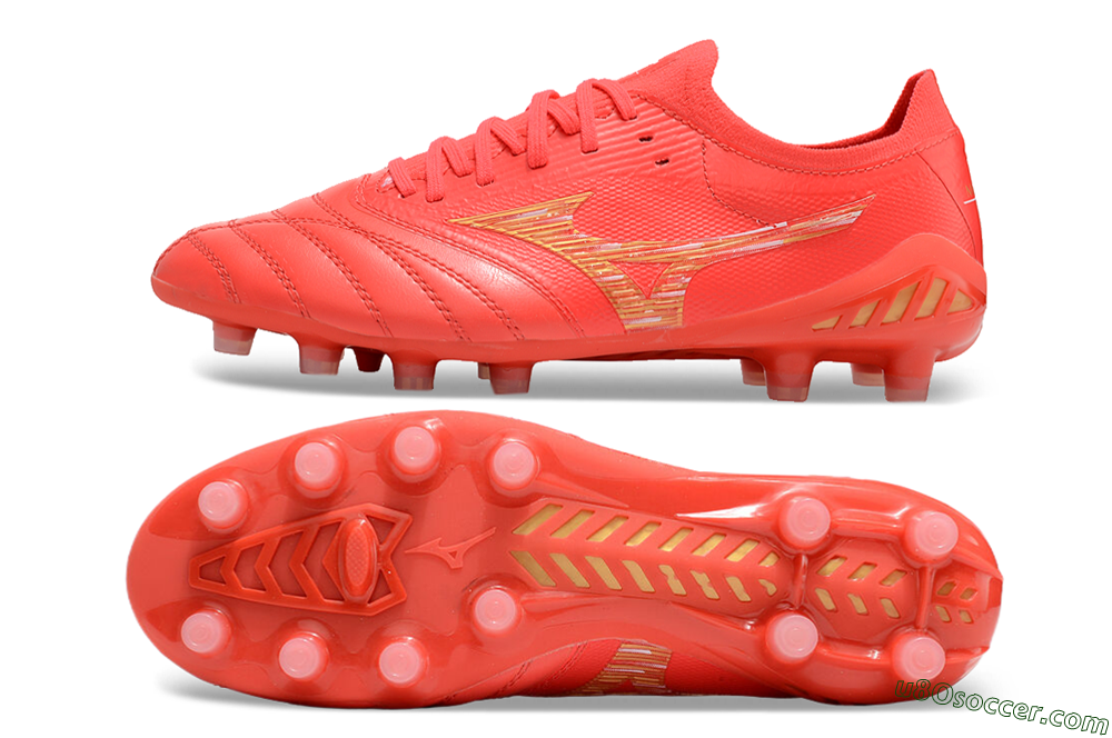 Mizuno Morelia Neo 3 FG Firm Ground Soccer Cleats - Red/Yellow 0