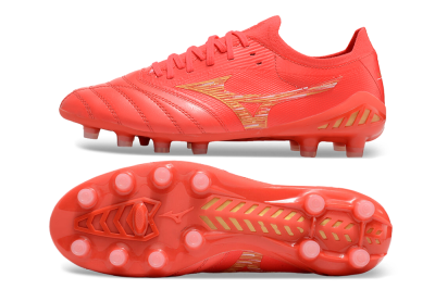 Mizuno Morelia Neo 3 FG Firm Ground Soccer Cleats - Red/Yellow