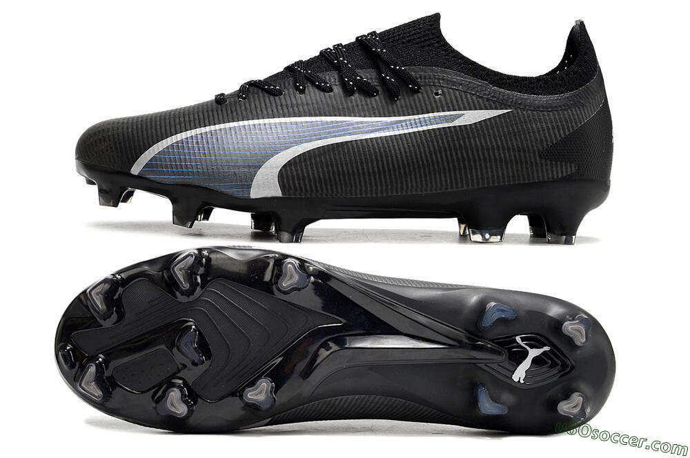 Puma Ultra Ultimate FG Firm Ground Soccer Cleats - Black/Blue/White 0