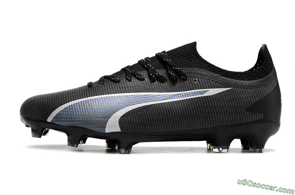 Puma Ultra Ultimate FG Firm Ground Soccer Cleats - Black/Blue/White 2