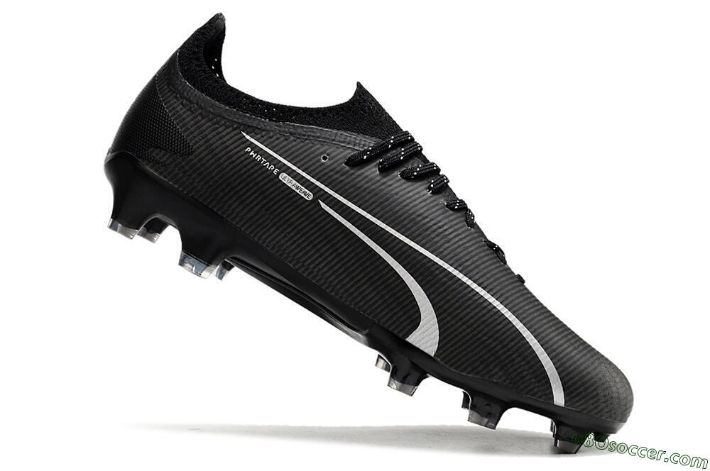 Puma Ultra Ultimate FG Firm Ground Soccer Cleats - Black/Blue/White 4