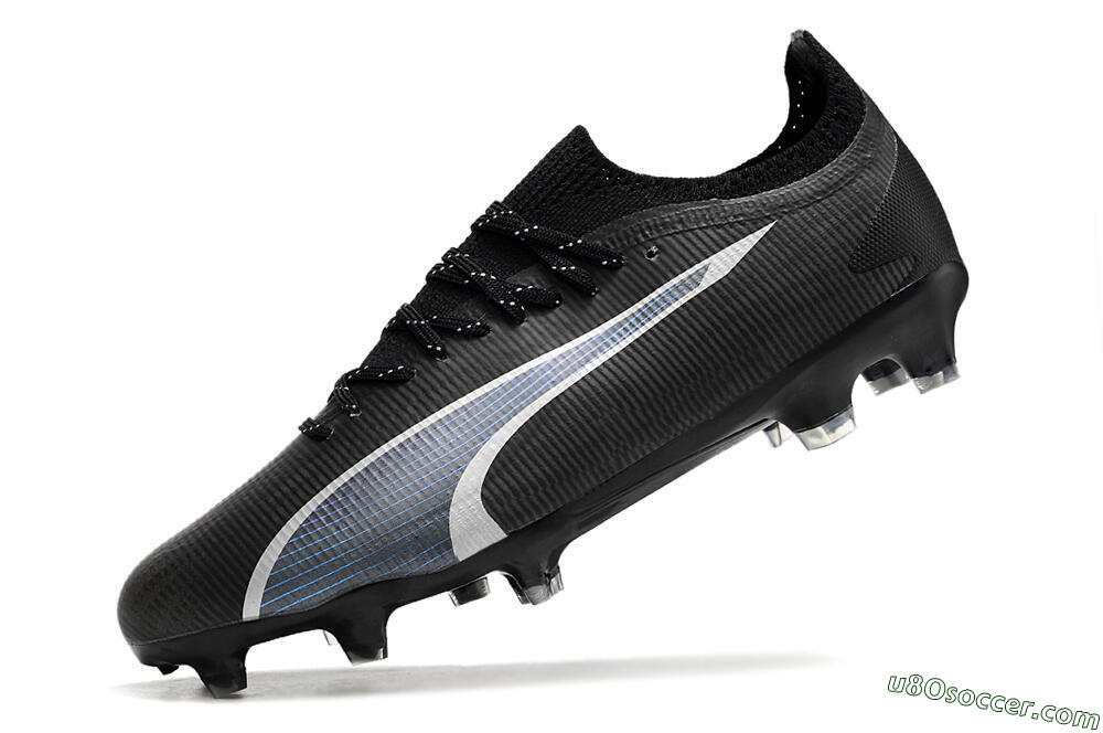 Puma Ultra Ultimate FG Firm Ground Soccer Cleats - Black/Blue/White 5