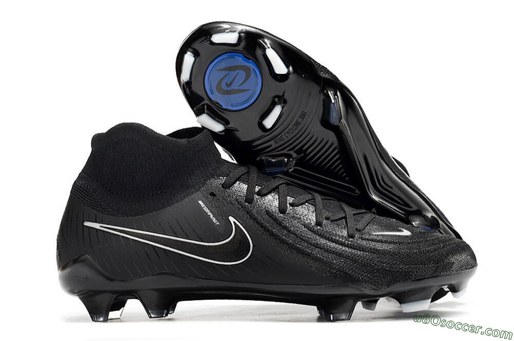 Nike Phantom Luna Elite FG Firm Ground Soccer Cleats - Black/White/Blue 1
