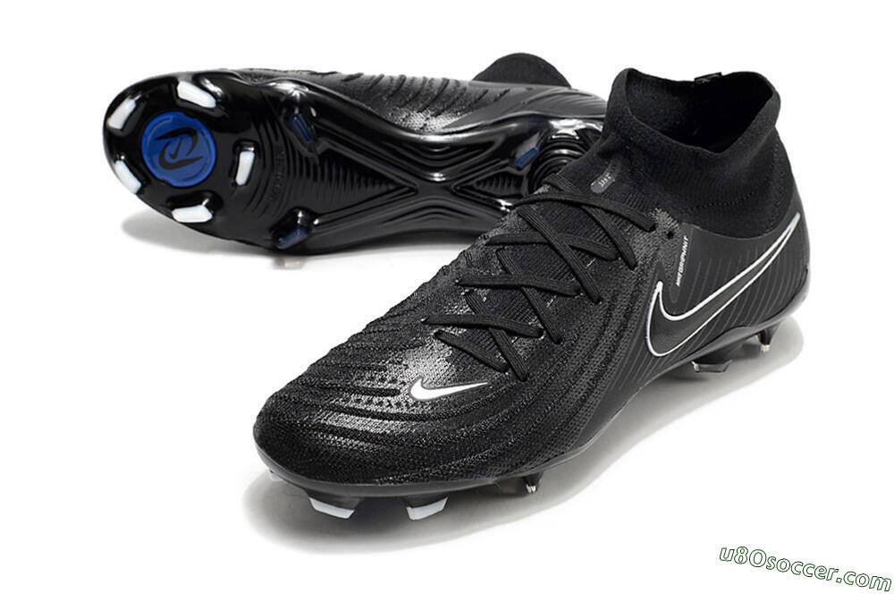 Nike Phantom Luna Elite FG Firm Ground Soccer Cleats - Black/White/Blue 3