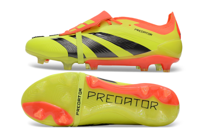 Adidas Predator Elite Foldover Tongue FG Firm Ground Soccer Cleats - Yellow/Black/Red
