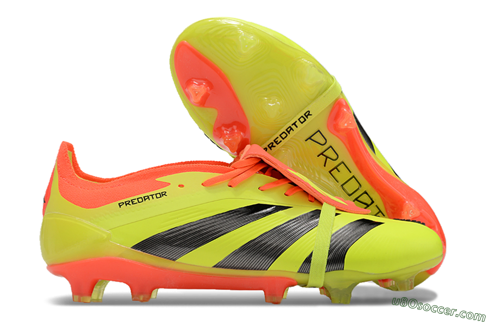 Adidas Predator Elite Foldover Tongue FG Firm Ground Soccer Cleats - Yellow/Black/Red 1