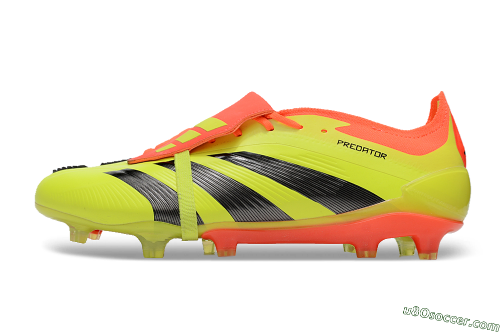 Adidas Predator Elite Foldover Tongue FG Firm Ground Soccer Cleats - Yellow/Black/Red 2