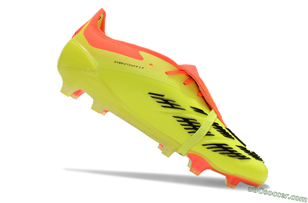 Adidas Predator Elite Foldover Tongue FG Firm Ground Soccer Cleats - Yellow/Black/Red 4