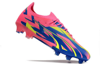 Puma Ultra Ultimate FG Firm Ground Soccer Cleats - Pink/Blue/Yellow