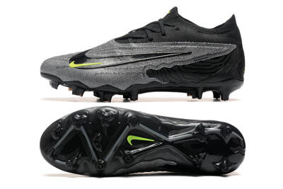 Nike Phantom GX Elite FG Firm Ground Soccer Cleats - Black/Grey/Yellow