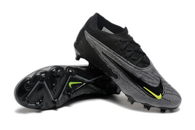 Nike Phantom GX Elite FG Firm Ground Soccer Cleats - Black/Grey/Yellow