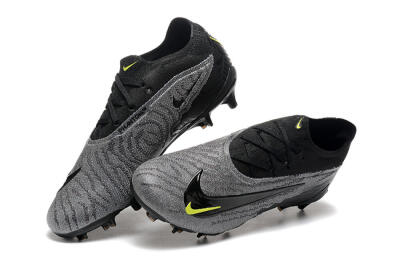 Nike Phantom GX Elite FG Firm Ground Soccer Cleats - Black/Grey/Yellow