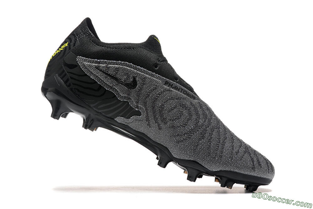 Nike Phantom GX Elite FG Firm Ground Soccer Cleats - Black/Grey/Yellow 7