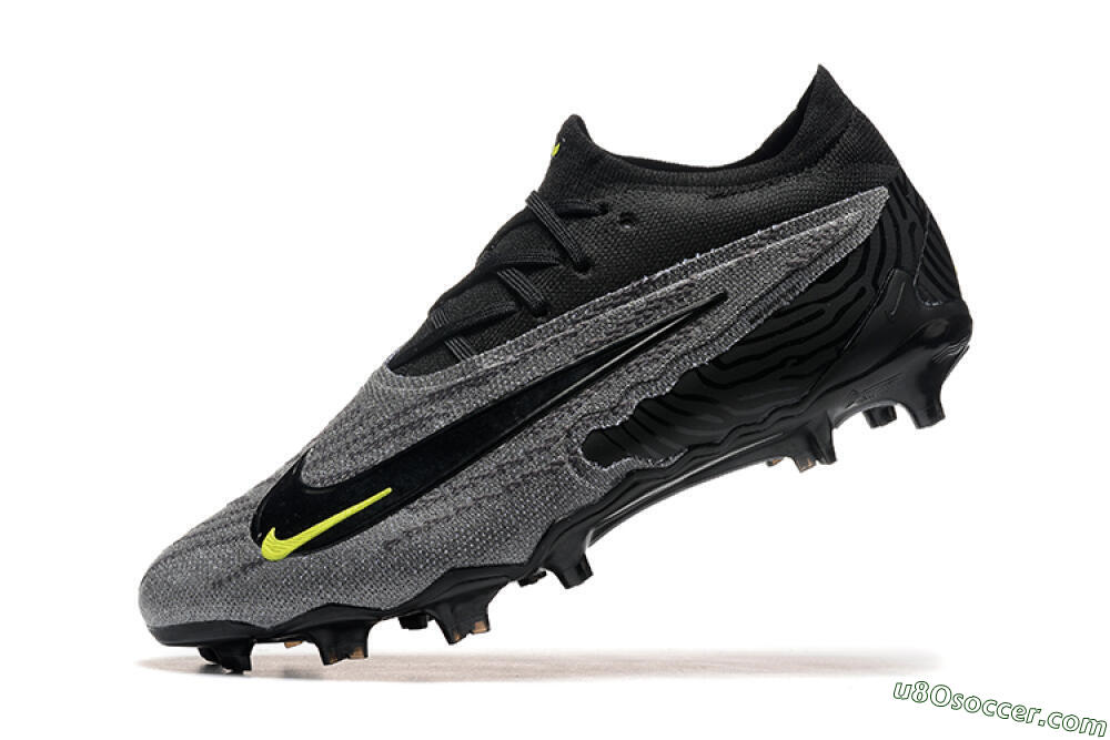 Nike Phantom GX Elite FG Firm Ground Soccer Cleats - Black/Grey/Yellow 8