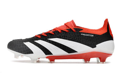 Adidas Predator Accuracy+ FG Firm Ground Soccer Cleats - Black/White/Red
