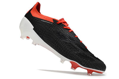 Adidas Predator Accuracy+ FG Firm Ground Soccer Cleats - Black/White/Red