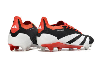Adidas Predator Accuracy+ FG Firm Ground Soccer Cleats - Black/White/Red