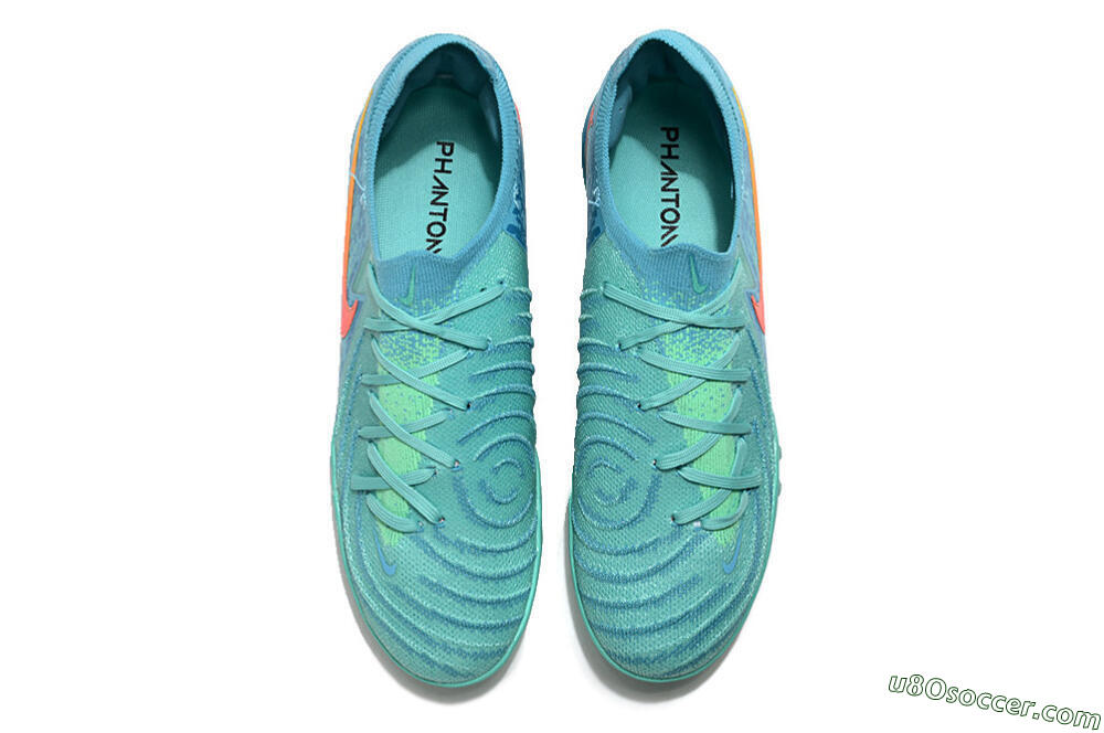Nike Phantom Luna Elite TF Artificial Turf Soccer Shoes - Jade/Orange/Yellow 4