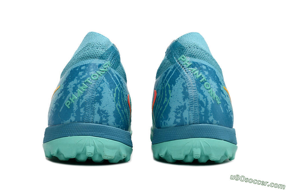 Nike Phantom Luna Elite TF Artificial Turf Soccer Shoes - Jade/Orange/Yellow 5