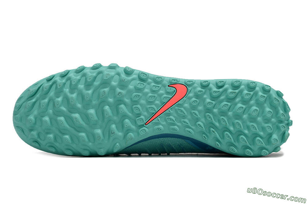 Nike Phantom Luna Elite TF Artificial Turf Soccer Shoes - Jade/Orange/Yellow 6