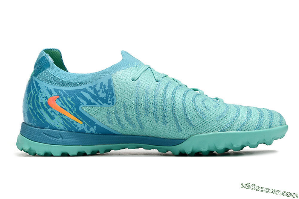 Nike Phantom Luna Elite TF Artificial Turf Soccer Shoes - Jade/Orange/Yellow 7