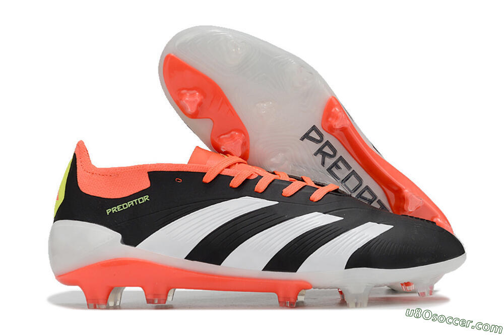 Adidas Predator Elite FG Firm Ground Soccer Cleats - Black/White/Pink 1