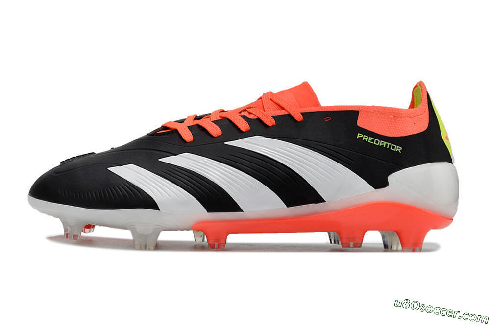 Adidas Predator Elite FG Firm Ground Soccer Cleats - Black/White/Pink 2