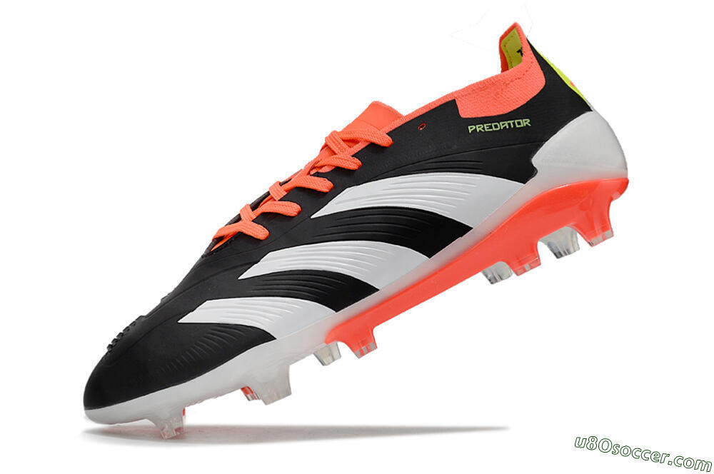 Adidas Predator Elite FG Firm Ground Soccer Cleats - Black/White/Pink 5