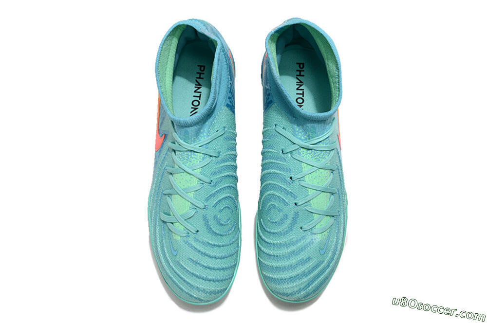 Nike Phantom Luna Elite TF Artificial Turf Soccer Shoes - Jade/Orange/Yellow 4