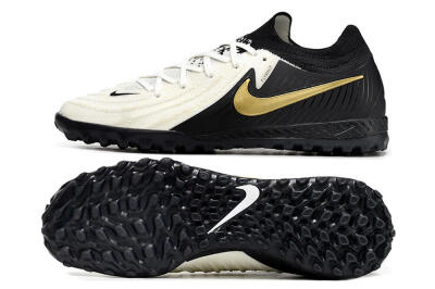 Nike Phantom GX 2 Elite TF Artificial Turf Soccer Shoes - White/Black/Gold
