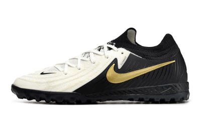 Nike Phantom GX 2 Elite TF Artificial Turf Soccer Shoes - White/Black/Gold