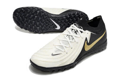 Nike Phantom GX 2 Elite TF Artificial Turf Soccer Shoes - White/Black/Gold